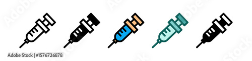 Syringe multiple icon