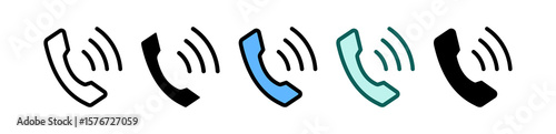 Telephone multiple icon