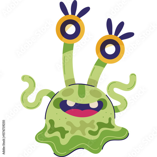 Flat Style Alien Vectors from Outer Space Worlds