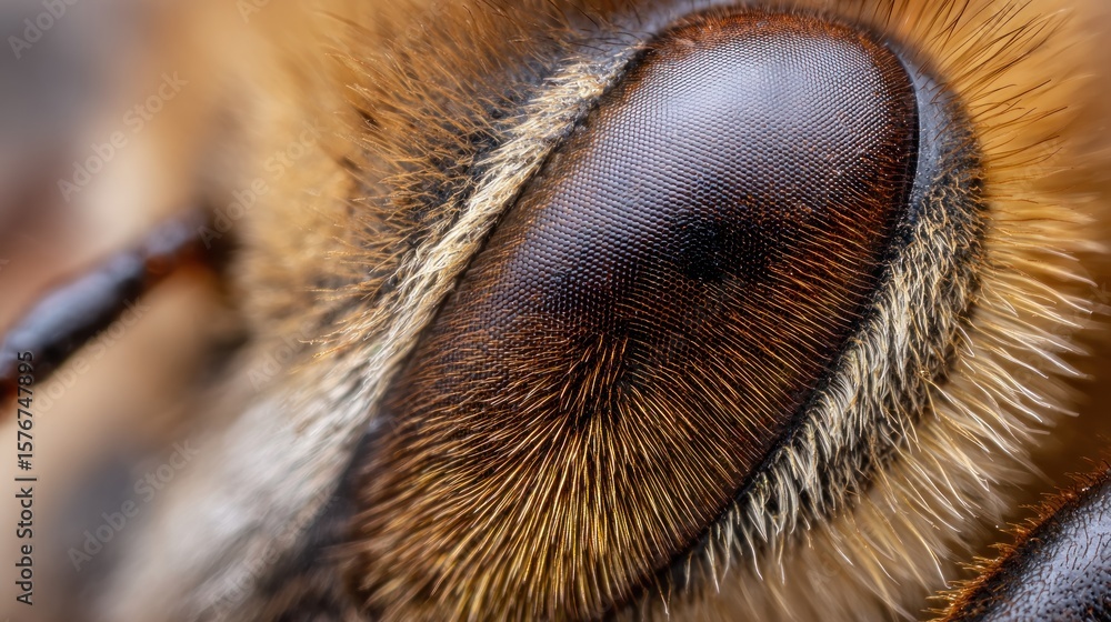 Obraz premium Close-up bee's eye