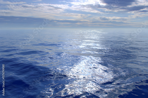 Wallpaper Mural Eternal Blue: The Infinite Serenity and Power of the Vast Ocean Landscape Torontodigital.ca