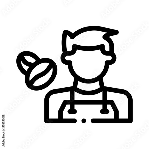 barista line icon