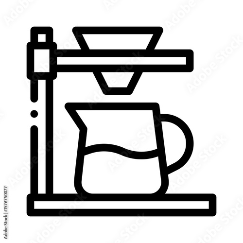 drip coffee maker line icon