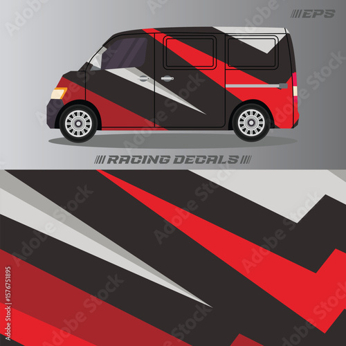 Racing car decal stickers with cool minimalist designs