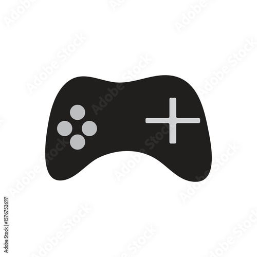 game controller silhouette illustration of an input device used to interact with video games