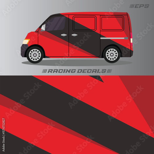 Racing car decal stickers with cool minimalist designs