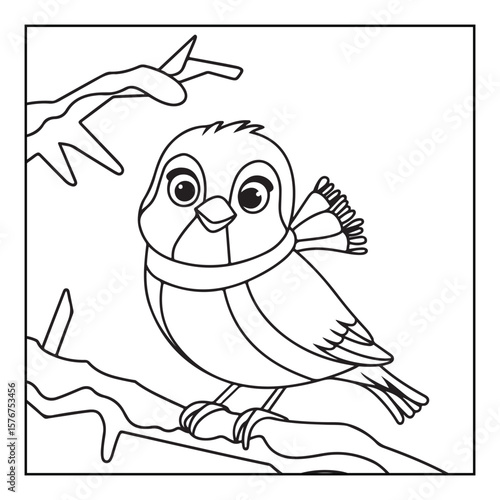 Christmas Coloring Book Pages, Kids, Adults, Teens, Black and white Drawing, Line Art, Vector Illustration, bold and easy, Coloring book, Coloring Pages, Printable Designs