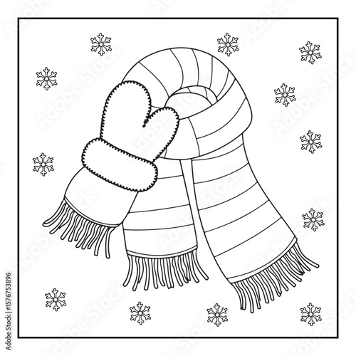 Christmas Coloring Book Pages, Kids, Adults, Teens, Black and white Drawing, Line Art, Vector Illustration, bold and easy, Coloring book, Coloring Pages, Printable Designs