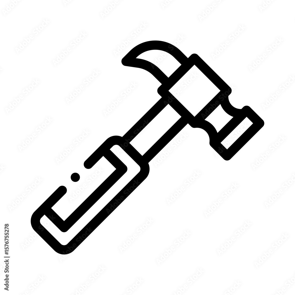 hammer line icon hammer line icon