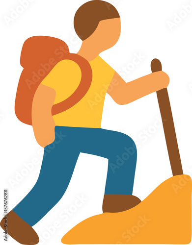 active lifestyle hiking icon
