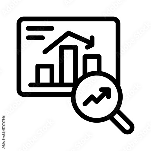 data analytics line icon