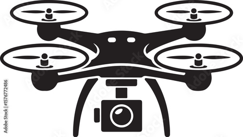 Modern Drone Silhouette

QuadCopter Flying Silhouette

Aerial Drone Vector Design

Remote Control Drone Illustration

Drone Photography Silhouette