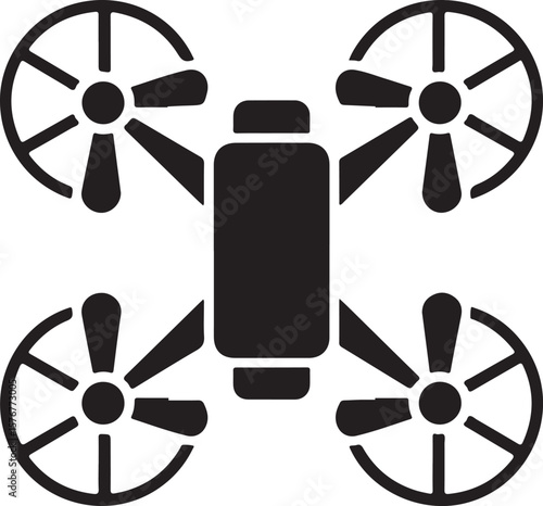 Modern Drone Silhouette

QuadCopter Flying Silhouette

Aerial Drone Vector Design

Remote Control Drone Illustration

Drone Photography Silhouette