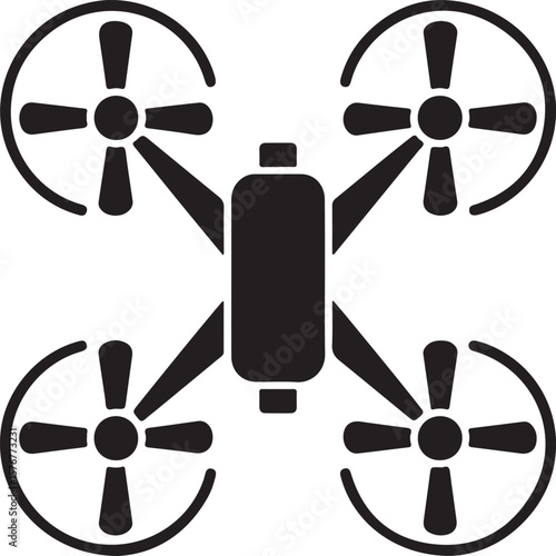Modern Drone Silhouette

QuadCopter Flying Silhouette

Aerial Drone Vector Design

Remote Control Drone Illustration

Drone Photography Silhouette