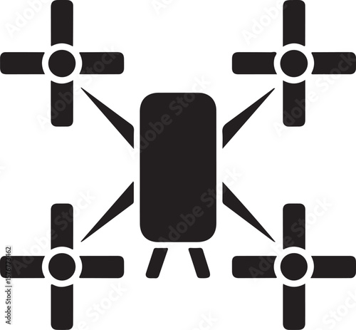 Modern Drone Silhouette

QuadCopter Flying Silhouette

Aerial Drone Vector Design

Remote Control Drone Illustration

Drone Photography Silhouette
