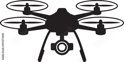 Modern Drone Silhouette

QuadCopter Flying Silhouette

Aerial Drone Vector Design

Remote Control Drone Illustration

Drone Photography Silhouette