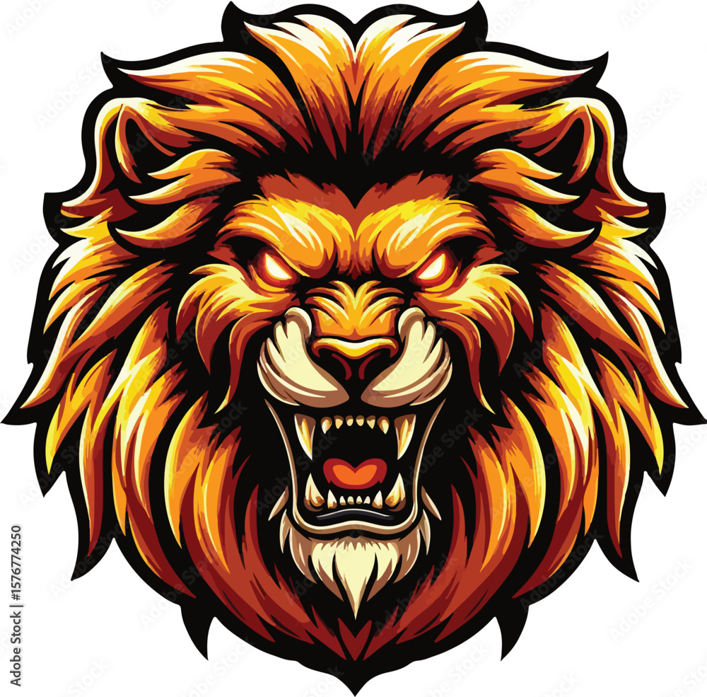 Obraz premium Kind of mascot animal head