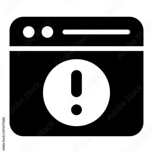 problem detection glyph icon for design solution