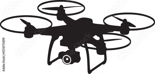 Modern Drone Silhouette

QuadCopter Flying Silhouette

Aerial Drone Vector Design

Remote Control Drone Illustration

Drone Photography Silhouette