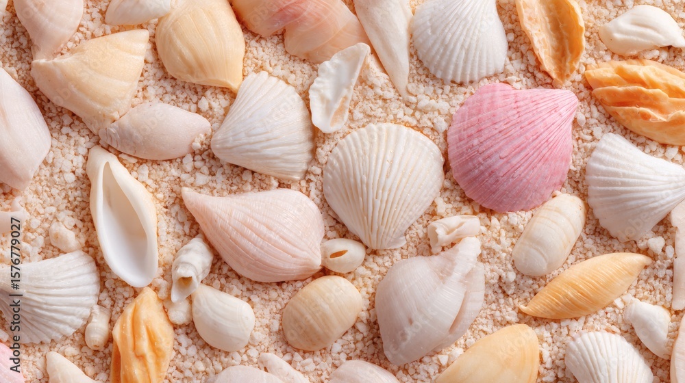 Seashells on Sand Still Life Seashells on Sand Still Life