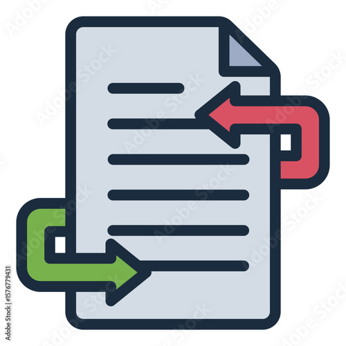revision update filled line icon for design improvement task