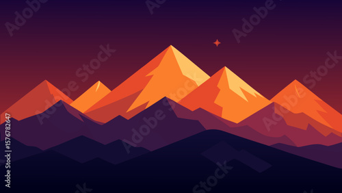 mountain landscape with mountains