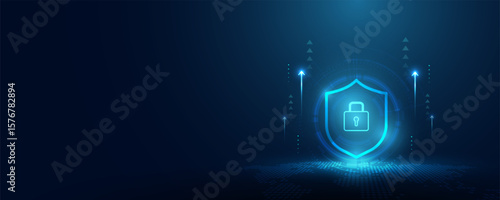 Cyber security protection background, technology and data locking