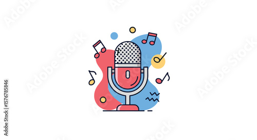 Capturing the magic of sound recording and music creation through vivid imagery and artistic expression