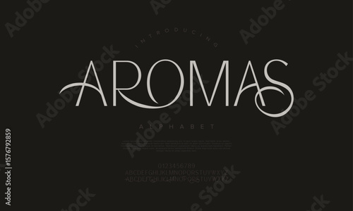 Elegant serif font with graceful curves, perfect for branding, logos, and packaging