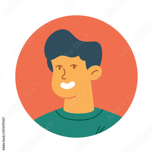 Modern Boy Character Avatar Design