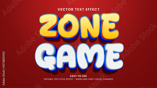 zone game editable text effect