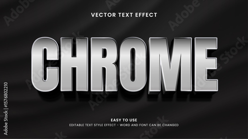 chrome editable text effect