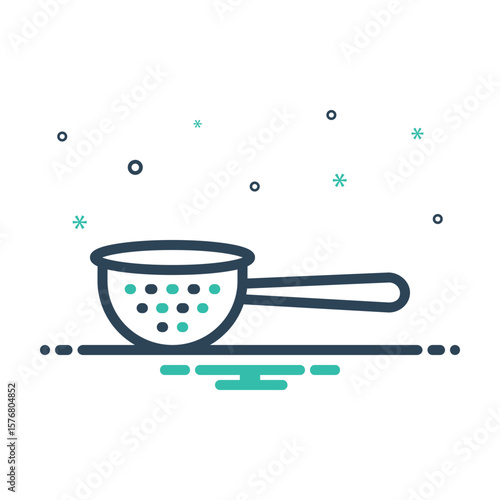 Mix icon for tea strainer