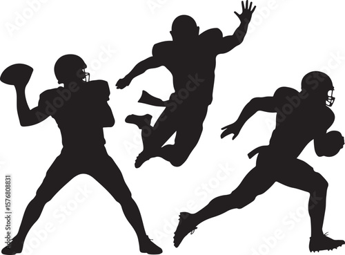 Classic American Football Silhouette Vector

Gridiron Football Ball Illustration

Touchdown Football Icon Design

NFL Style American Football Art

Dynamic Football Action Vector