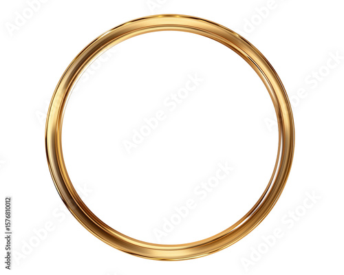 Circular gold frame element