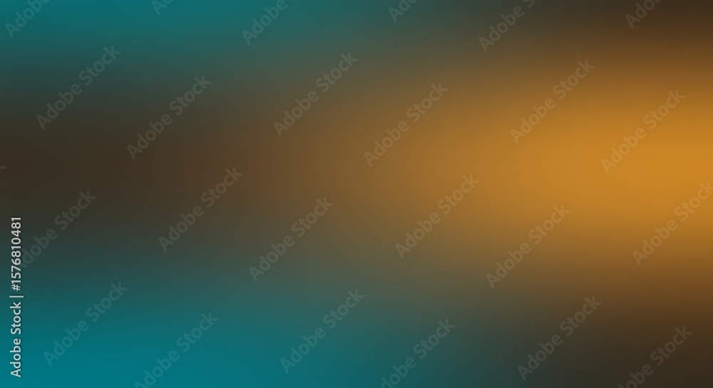 Fototapeta premium Abstract gradient background with a blend of teal, brown, and golden hues, creating a soft, blurred effect.
