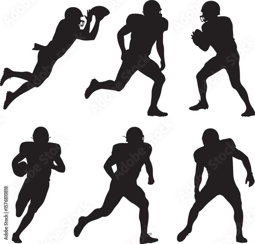 Classic American Football Silhouette Vector

Gridiron Football Ball Illustration

Touchdown Football Icon Design

NFL Style American Football Art

Dynamic Football Action Vector