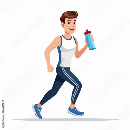 A high-quality 3D cartoon illustration showing High-detail vector of a young man sitting at a desk waving to a laptop screen during a video (1).sv, designed to represent creativity, fun, and visual st