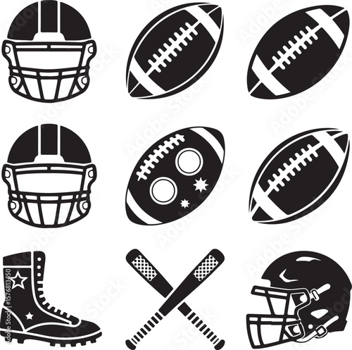 Classic American Football Silhouette Vector

Gridiron Football Ball Illustration

Touchdown Football Icon Design

NFL Style American Football Art

Dynamic Football Action Vector