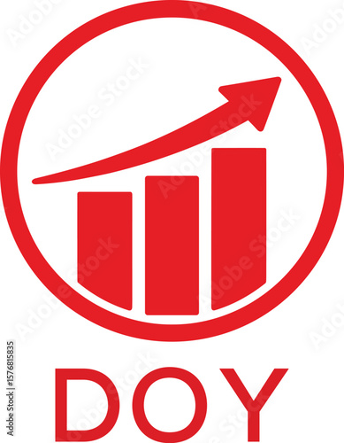 Dynamic Tech Logo Design with DOY Letters and Abstract Motion Elements – Modern Business Identity.DOY Letter Logo.
