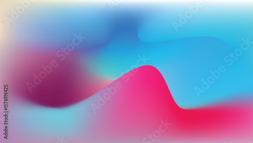 Soft Gradient Abstract Flow Background with Vibrant Color Combination