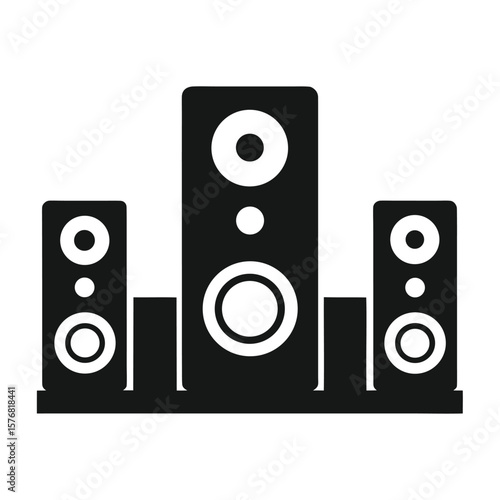 High-Quality Stereo Speaker System Powerful Sound for Home Theater and Music