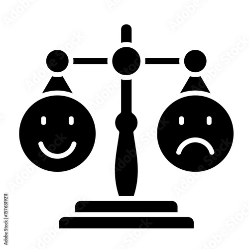 Emotional Balance  Icon Element For Design

