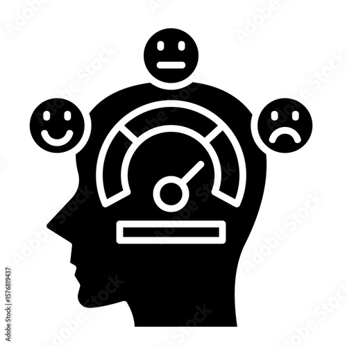 Self-Control  Icon Element For Design
