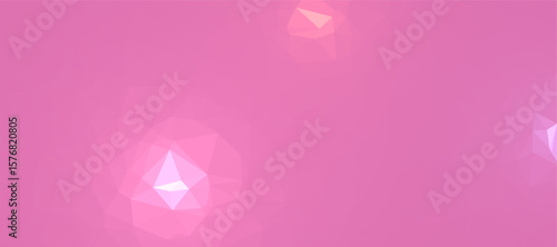 Abstract background Pink polygon pattern low poly triangle shape, geometric background with lowpoly background