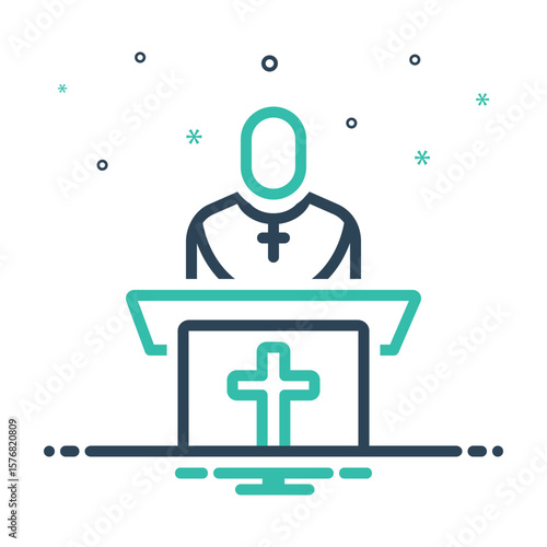 Mix icon for churchman