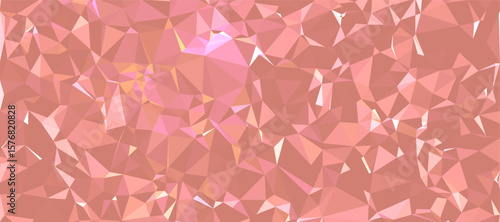 Abstract background Pink polygon pattern low poly triangle shape, geometric background with lowpoly background