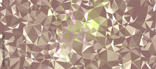 Abstract background Yellow and brown polygon pattern low poly triangle shape, geometric background with lowpoly background
