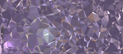 Abstract background Purple dark polygon pattern low poly triangle shape, geometric background with lowpoly background
