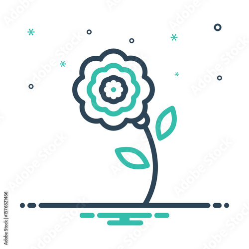Mix icon for flower